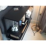Stalen sidetable