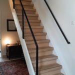 Stalen balustrade met rvs en trapleuning